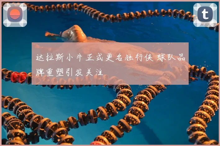 达拉斯小牛正式更名独行侠 球队品牌重塑引发关注